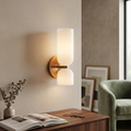 Elegante Wandlamp met Glas en IJzer in Retro Stijl