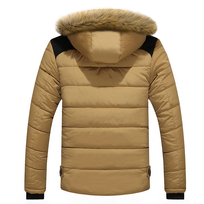 Women's Hooded Puffer Jacket – Insulated Winter Coat with Faux Fur Trim