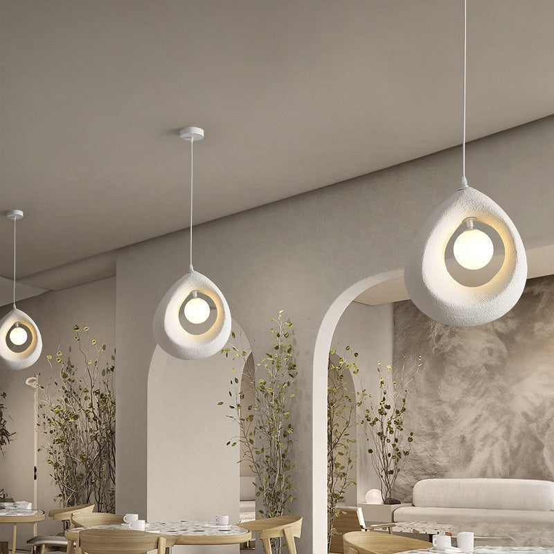 Organische Hanglamp met Opaalglas | Japandi Design