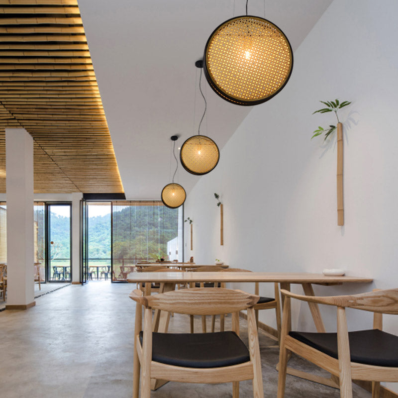 Rotan Hanglamp Rond | Japandi Design Hanglamp