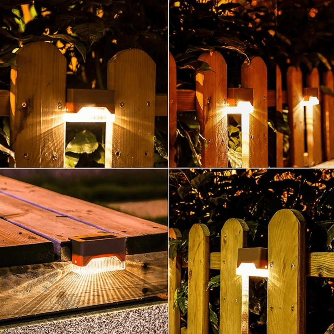 Sola – 4-Pack Solar Buitenlampen met Automatische Sensor & Weerbestendig Ontwerp (IP65)