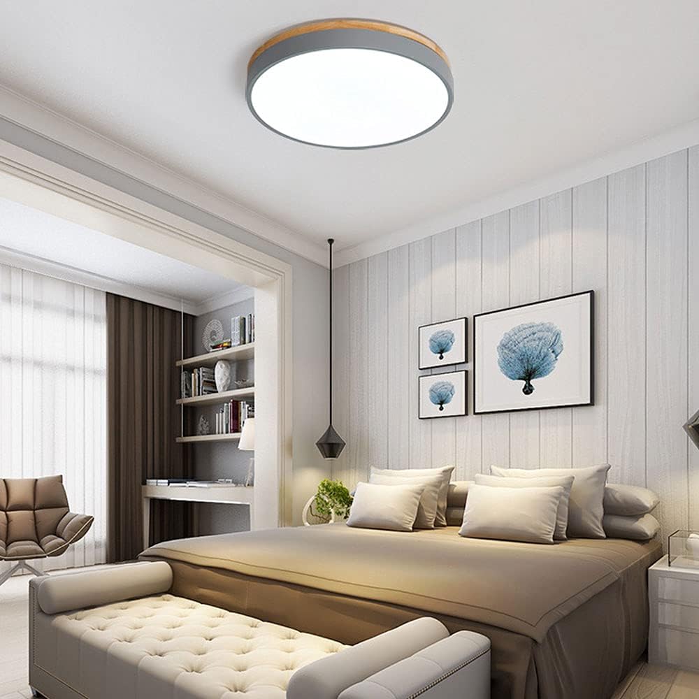 Tröde - Houten Ronde LED Plafondlamp in Scandinavische Stijl