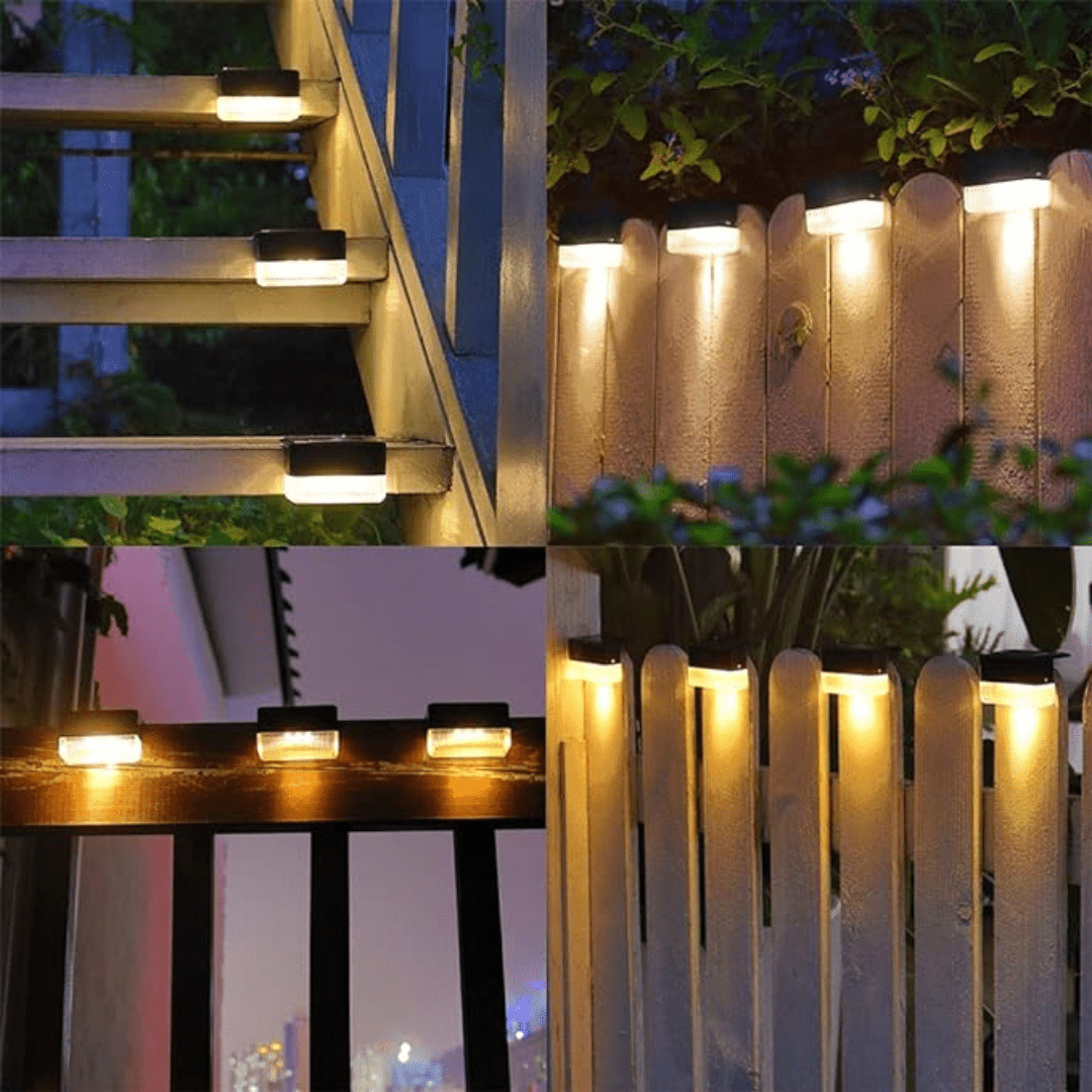 Sola – 4-Pack Solar Buitenlampen met Automatische Sensor & Weerbestendig Ontwerp (IP65)