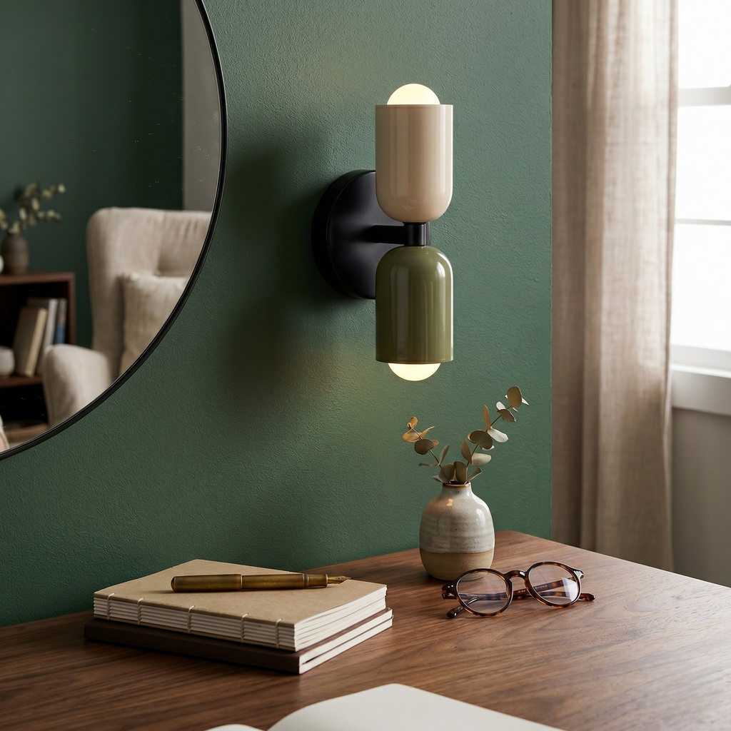 Moderne Dubbele Wandlamp voor Sfeervolle Verlichting in Huis