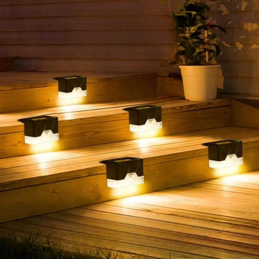 Sola – 4-Pack Solar Buitenlampen met Automatische Sensor & Weerbestendig Ontwerp (IP65)