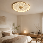 Moderne LED Plafondlamp met Houtlook Afwerking