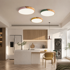 LED Plafondlamp met Scandinavisch Design van Hout & Acryl