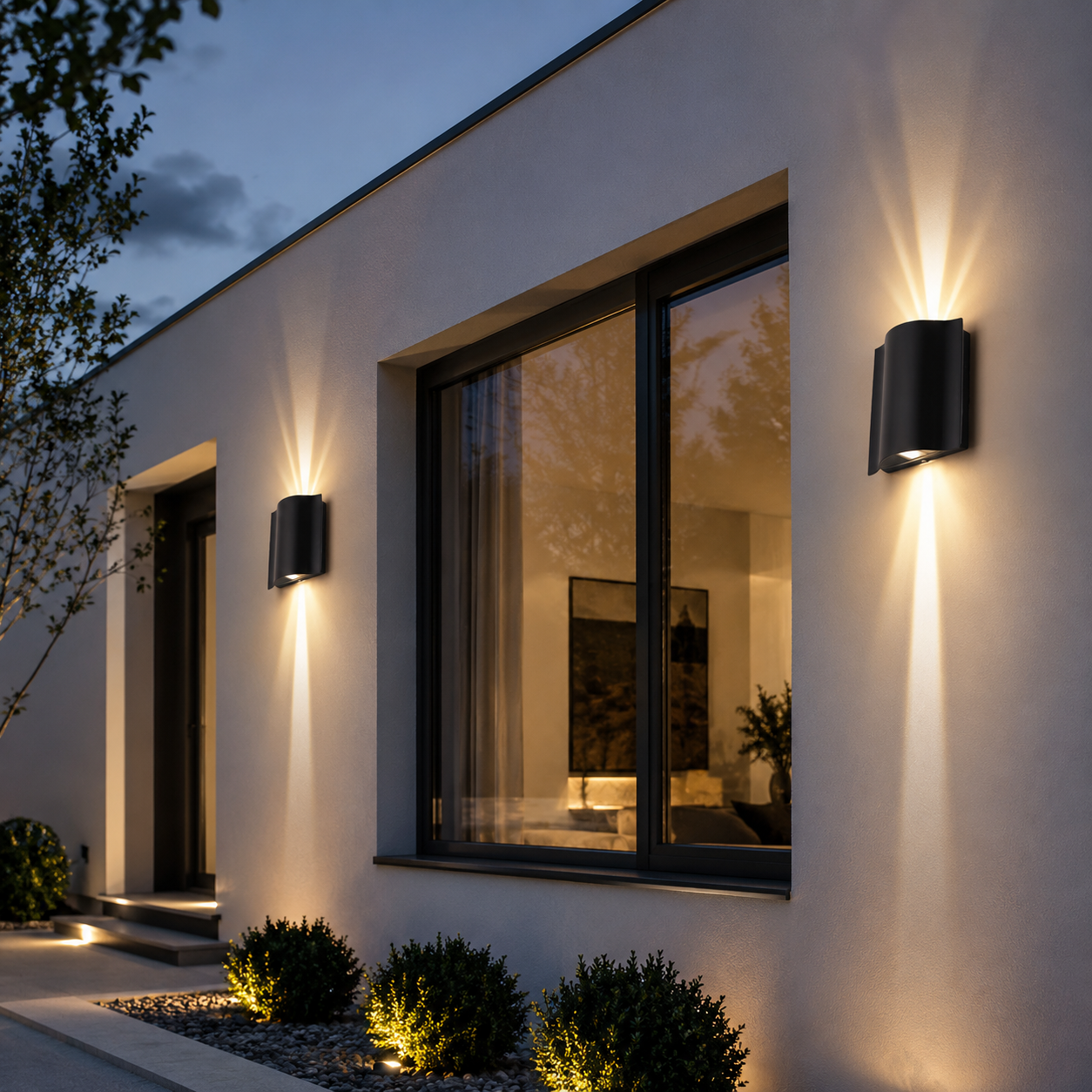 Moderne Minimalistische Aluminium Acryl Wandlamp – LED –  (2/4/6 Lichtbronnen)