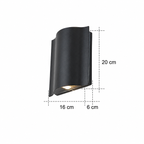 Moderne Minimalistische Aluminium Acryl Wandlamp – LED –  (2/4/6 Lichtbronnen)