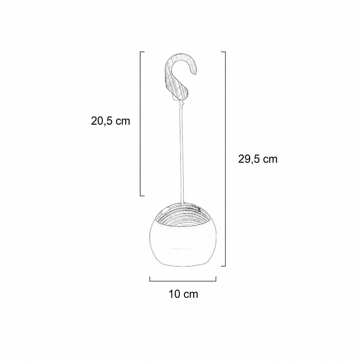 Draagbare USB LED Buitenlamp –  Hanglamp met Haak en 12 Uur Brandtijd