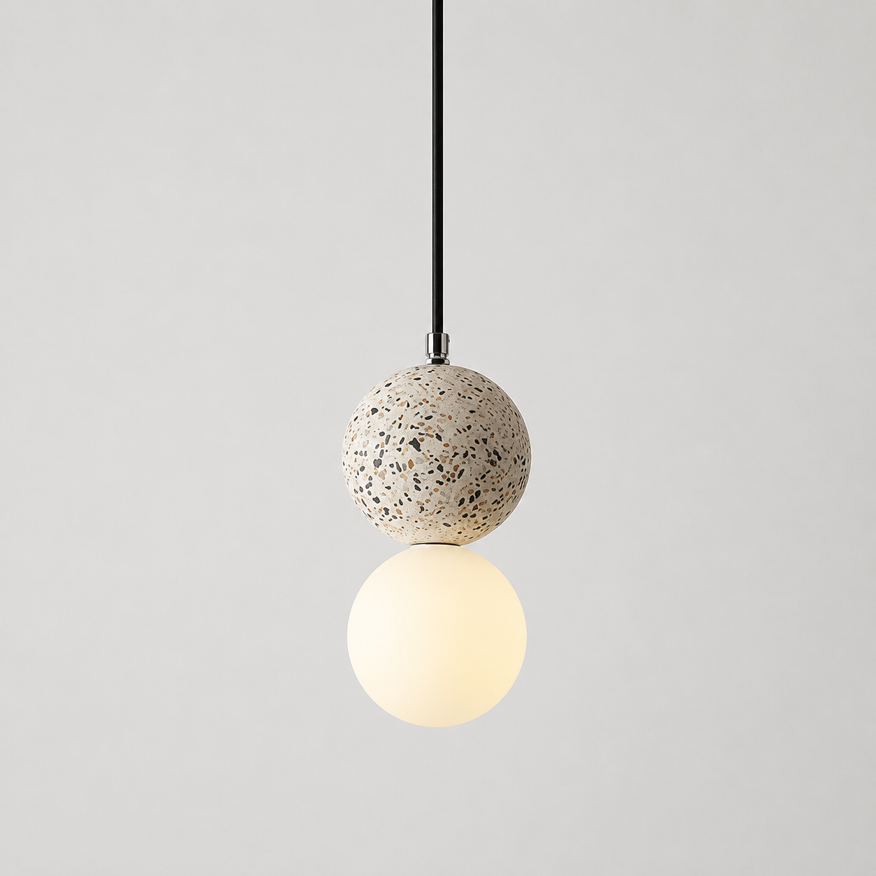 Terrazzo Hanglamp | Design Hanglamp met Glazen Bol