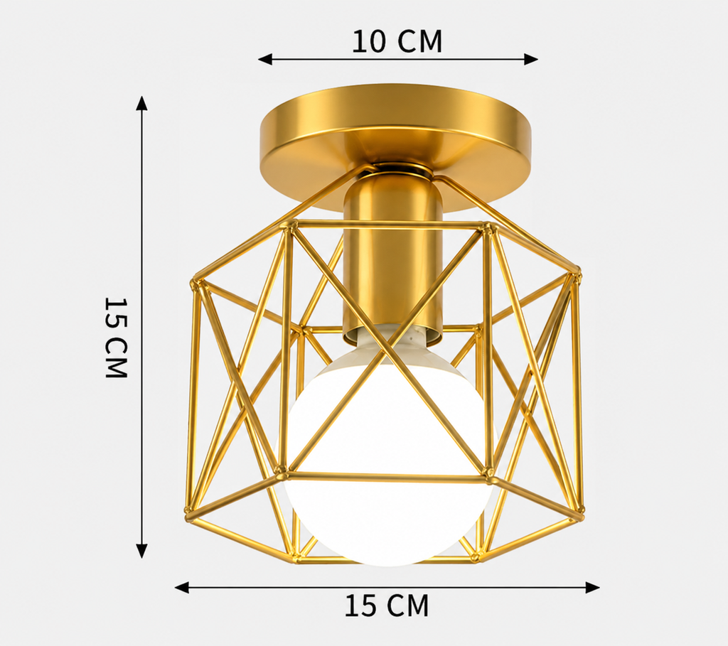 Plafondlamp met Geometrisch Design | Moderne Plafonnière