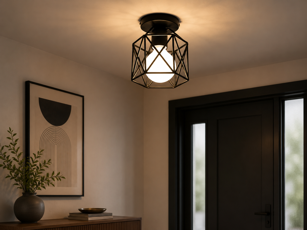 Plafondlamp met Geometrisch Design | Moderne Plafonnière