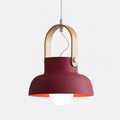 Scandinavische Hanglamp met Houten Beugel | Modern Design