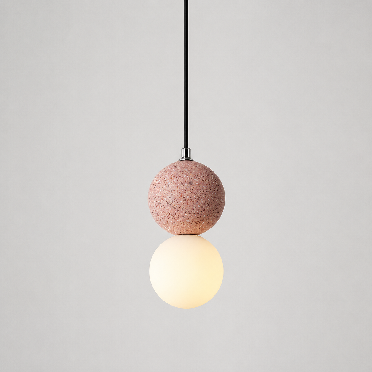 Terrazzo Hanglamp | Design Hanglamp met Glazen Bol