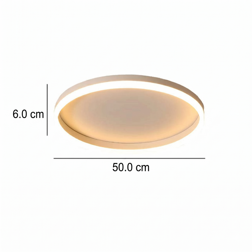 Moderne LED Plafondlamp in Japandi Style