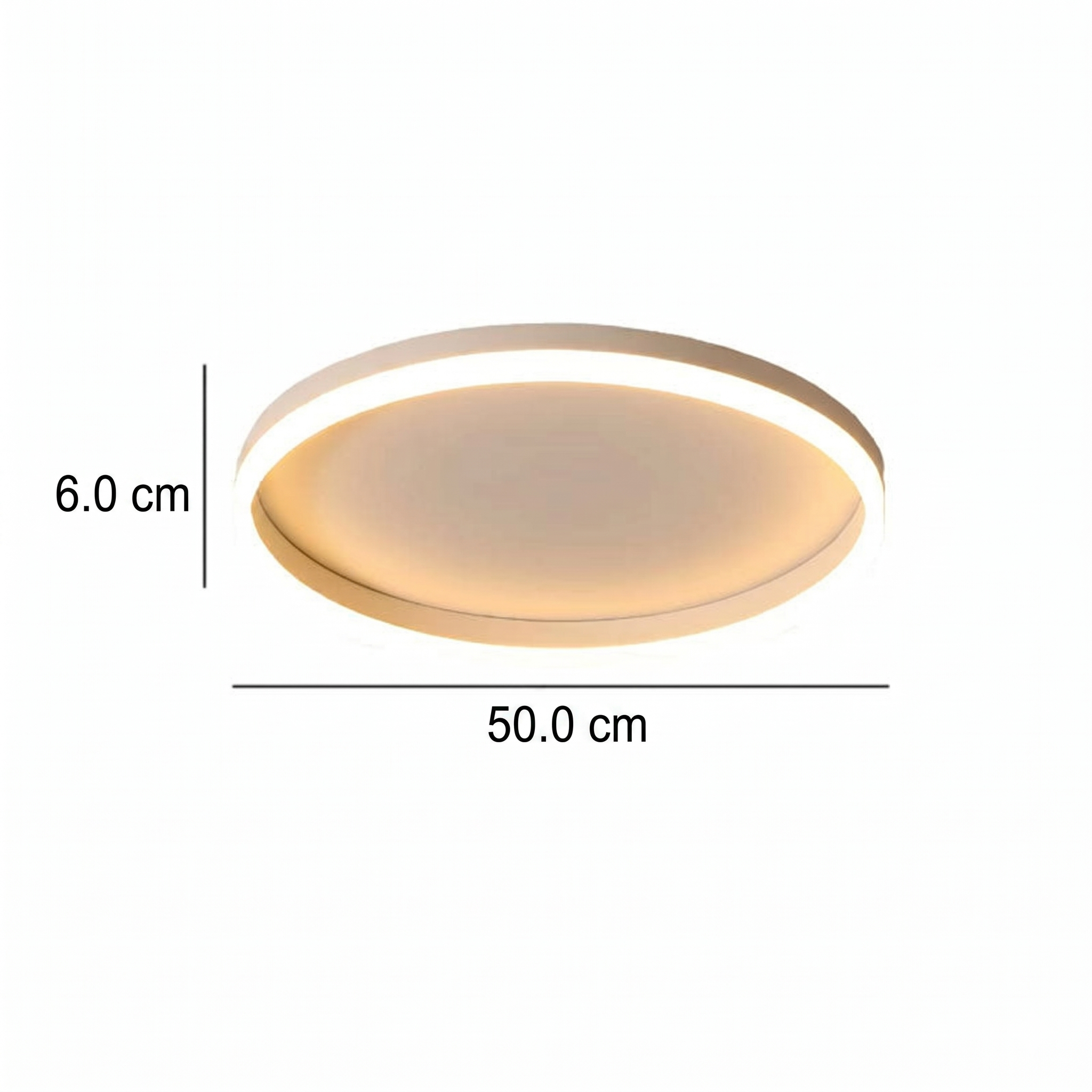 Moderne LED Plafondlamp in Japandi Style
