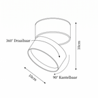 Verstelbare LED Spot in Modern Minimalistisch Scandinavisch Design