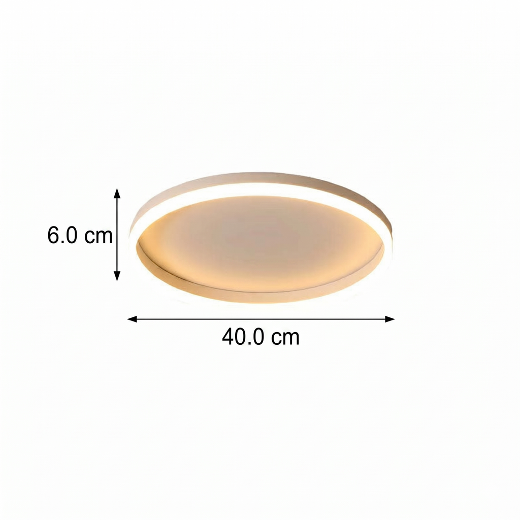 Moderne LED Plafondlamp in Japandi Style