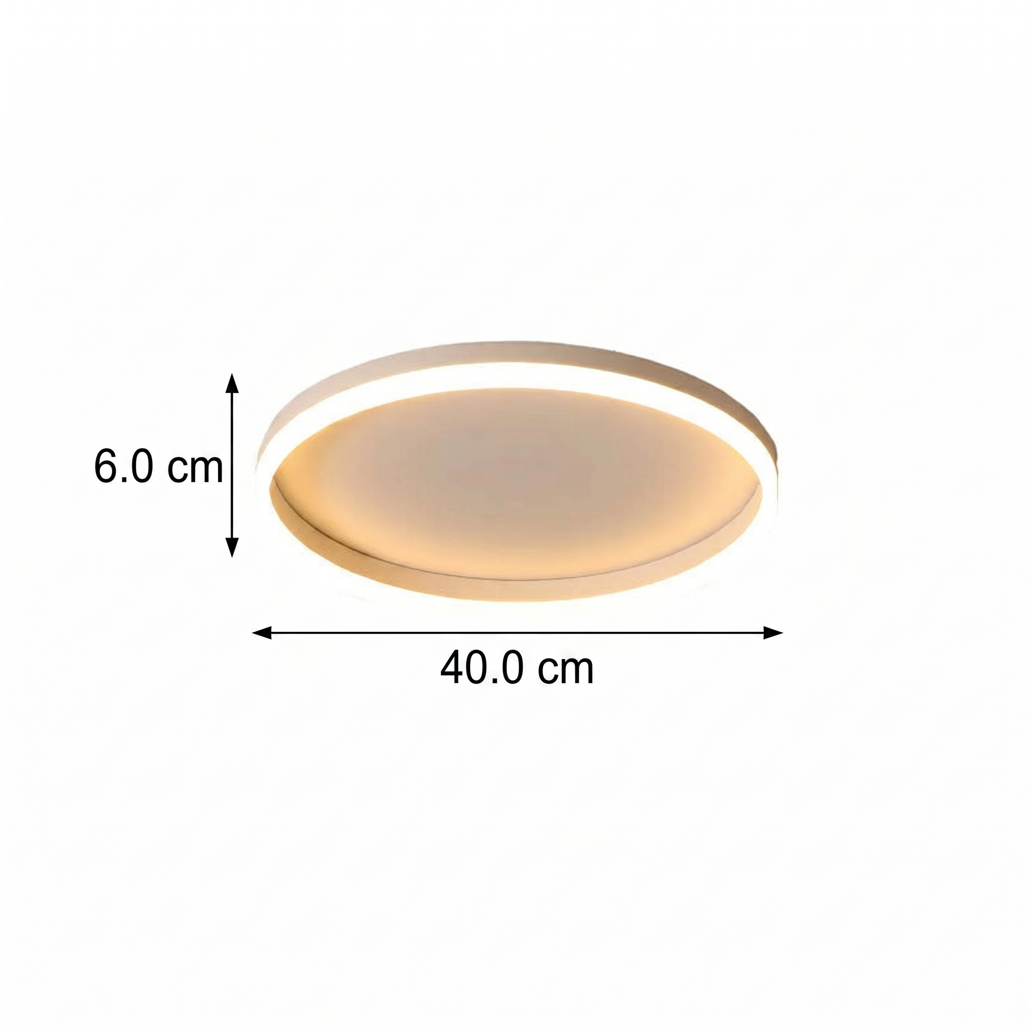 Moderne LED Plafondlamp in Japandi Style