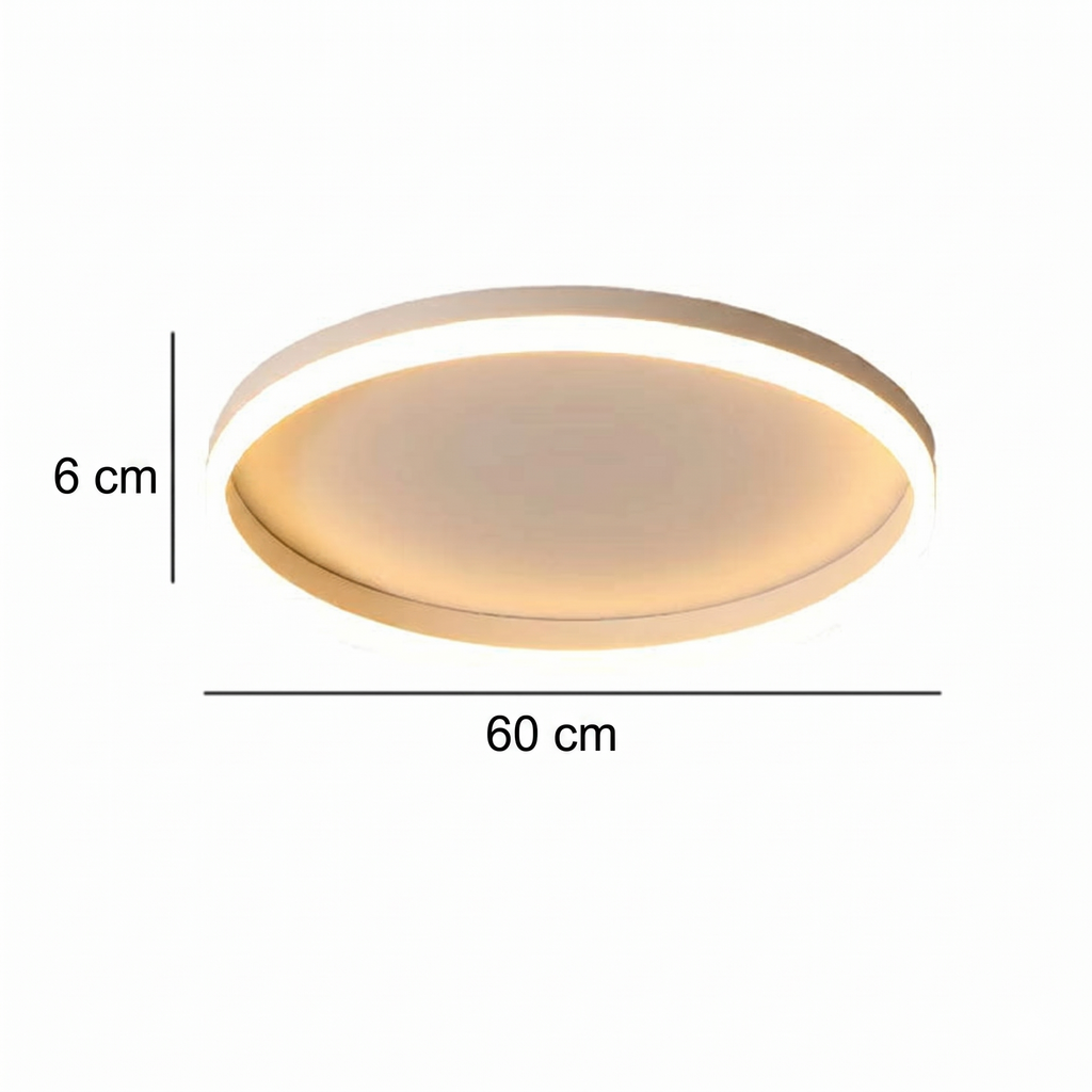 Moderne LED Plafondlamp in Japandi Style
