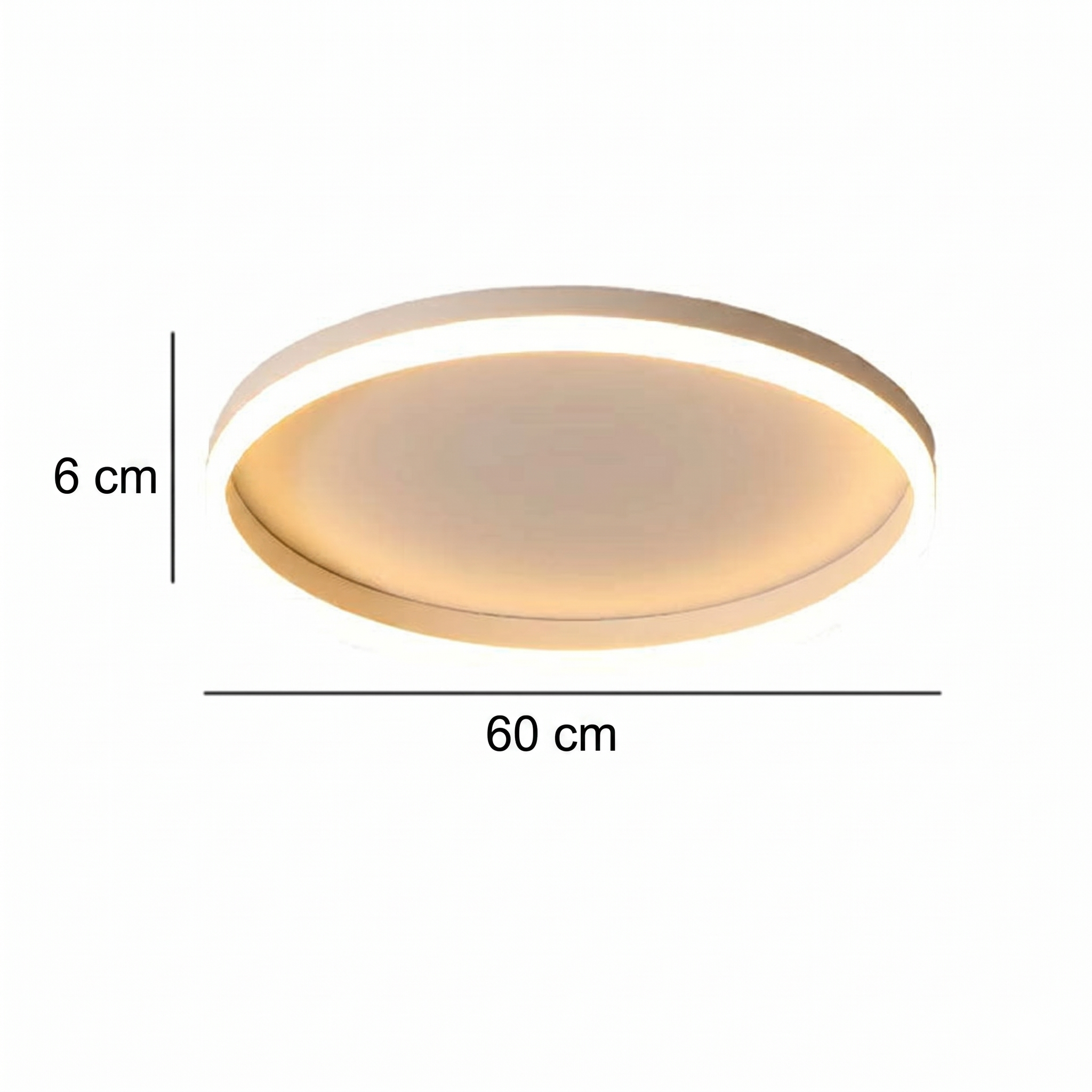 Moderne LED Plafondlamp in Japandi Style