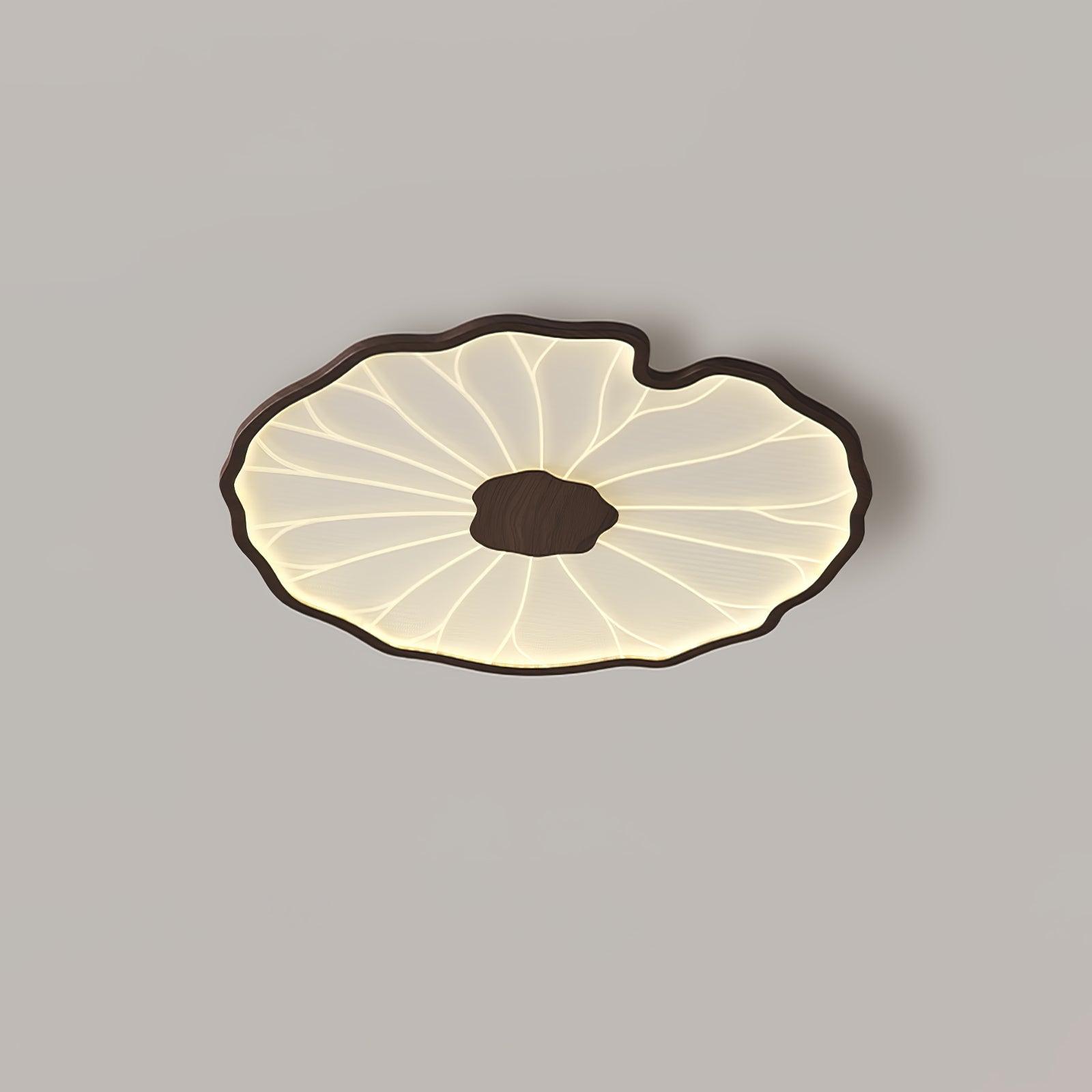 Moderne LED Plafondlamp met Houtlook Afwerking