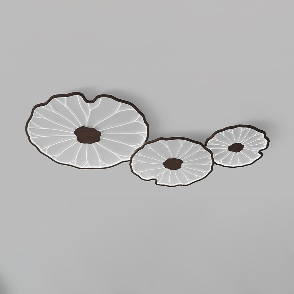 Moderne LED Plafondlamp met Houtlook Afwerking