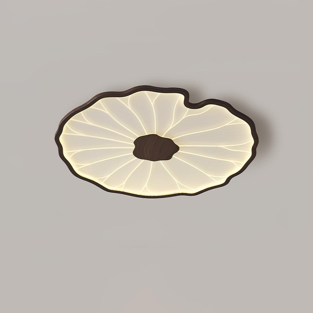 Moderne LED Plafondlamp met Houtlook Afwerking