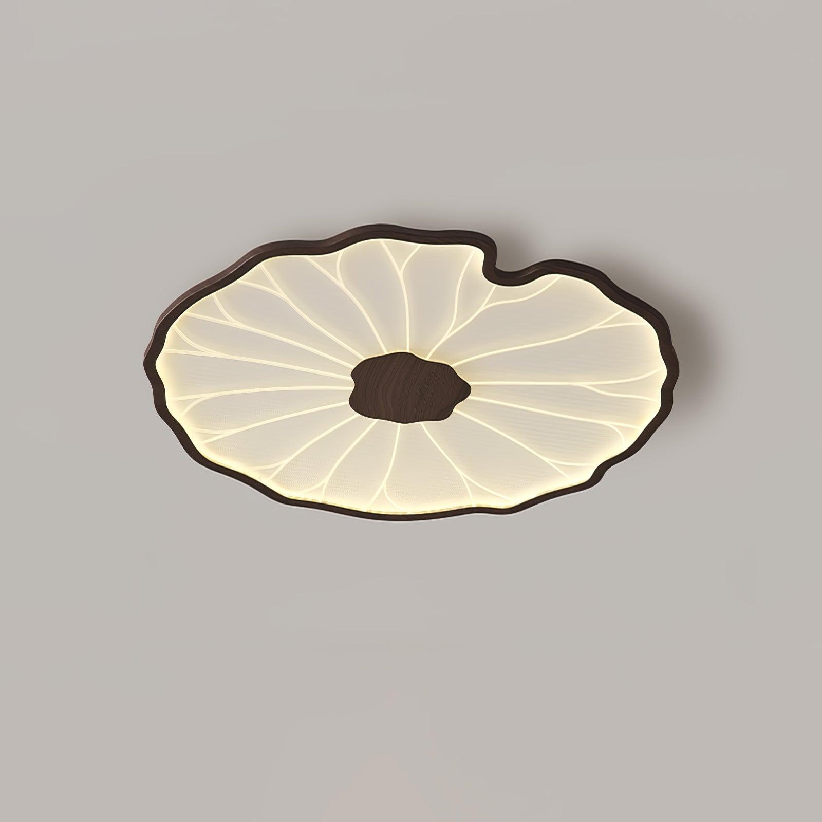 Moderne LED Plafondlamp met Houtlook Afwerking