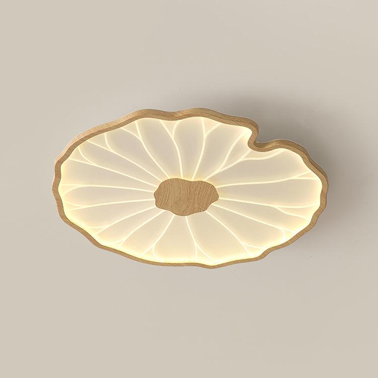 Moderne LED Plafondlamp met Houtlook Afwerking