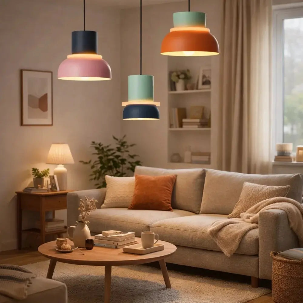 Moderne Nordic Hanglamp met Gelaagde Vormen
