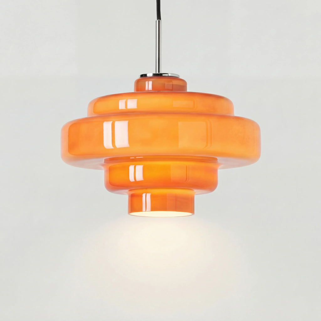 Valenra Macaron Oranje Glazen Hanglamp