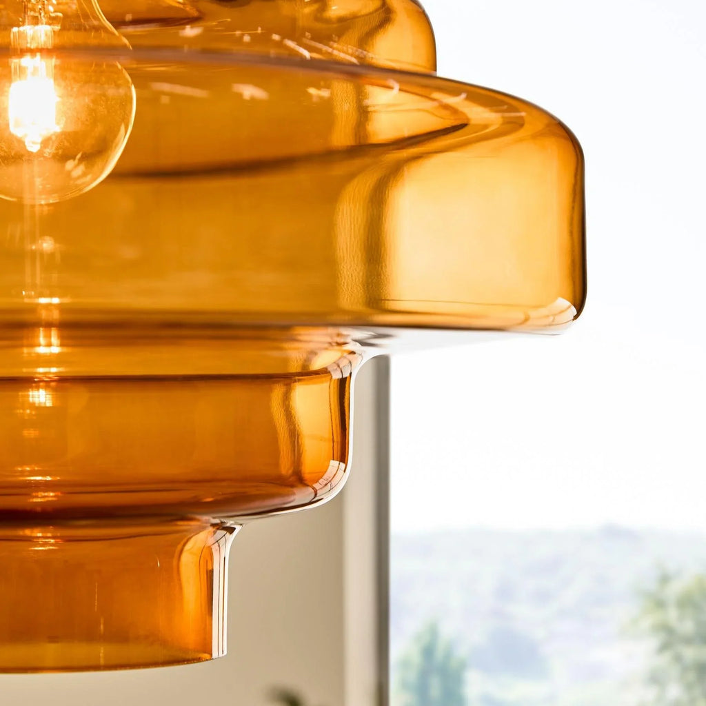 Valenra Macaron Oranje Glazen Hanglamp
