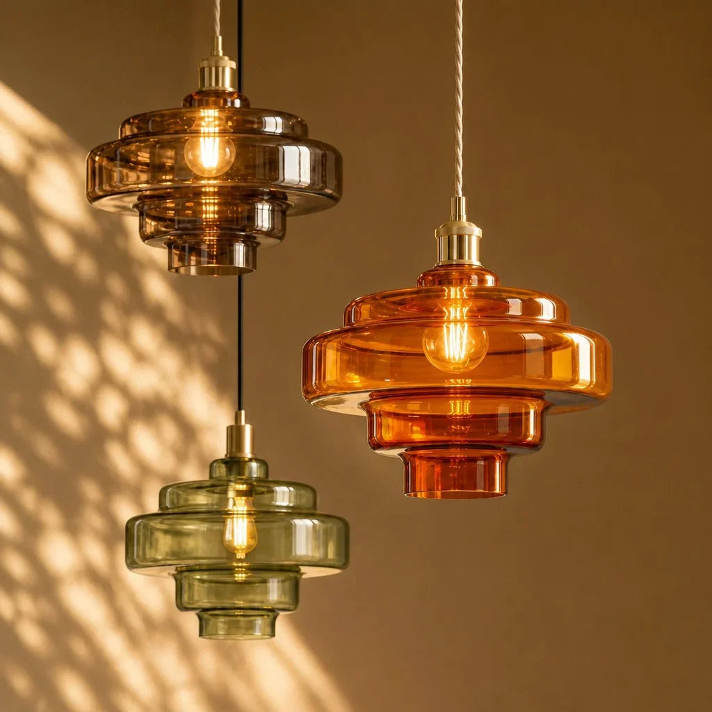 Valenra Macaron Oranje Glazen Hanglamp