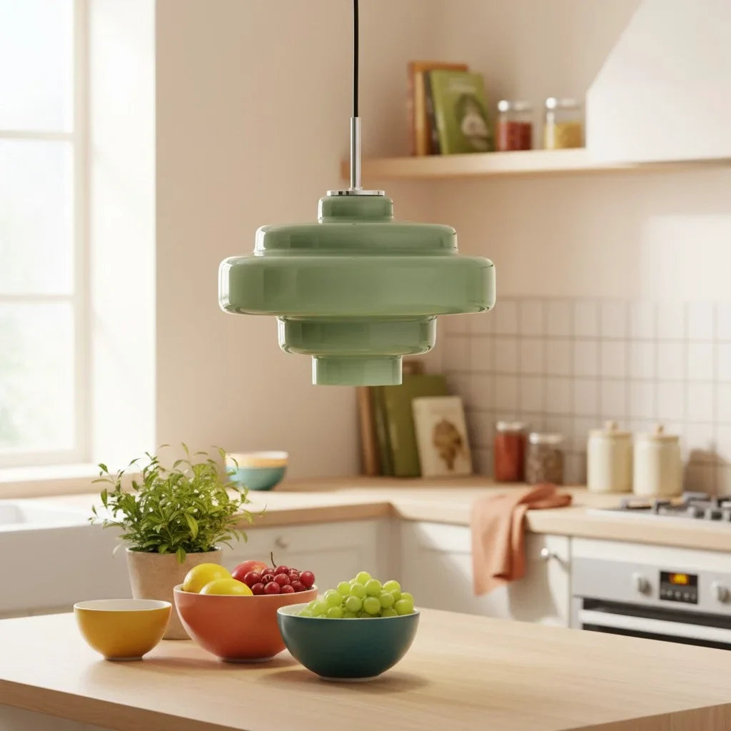 Valenra Macaron Oranje Glazen Hanglamp