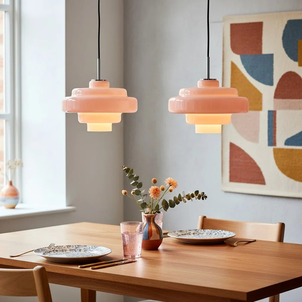 Valenra Macaron Oranje Glazen Hanglamp