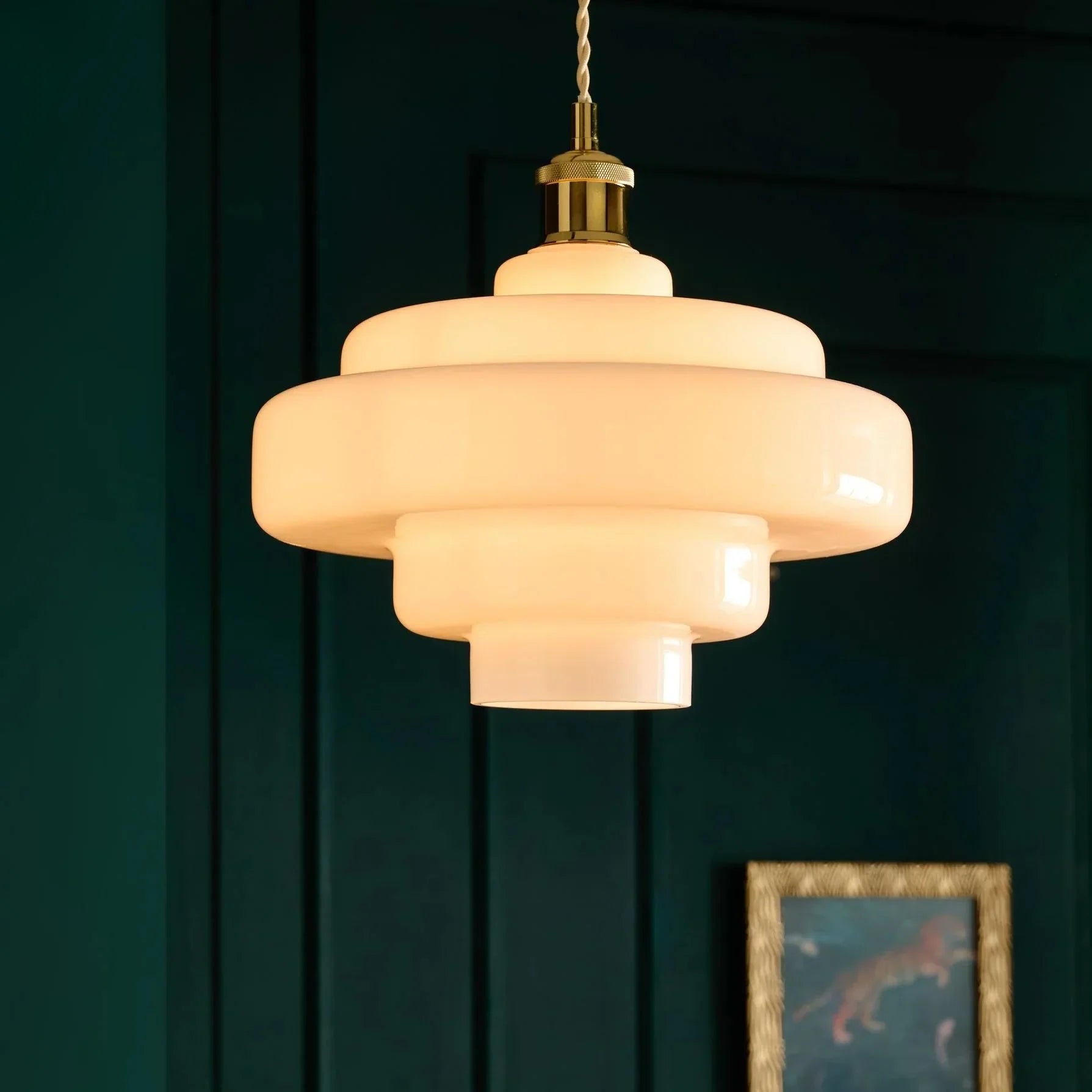 Valenra Macaron Oranje Glazen Hanglamp
