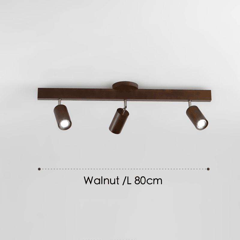 Minimalistische Houten Plafondlamp met Modulair Design