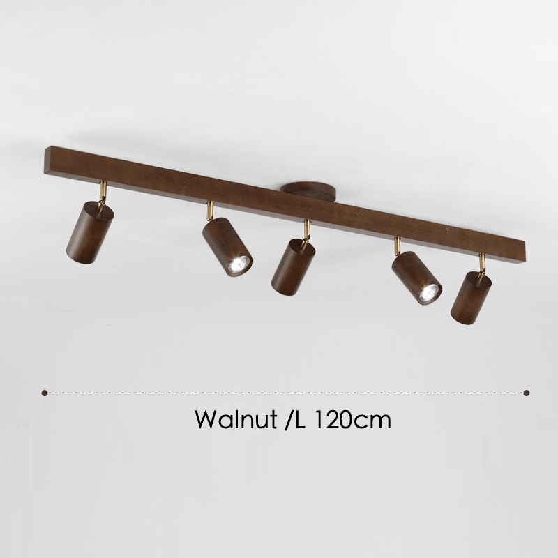 Minimalistische Houten Plafondlamp met Modulair Design