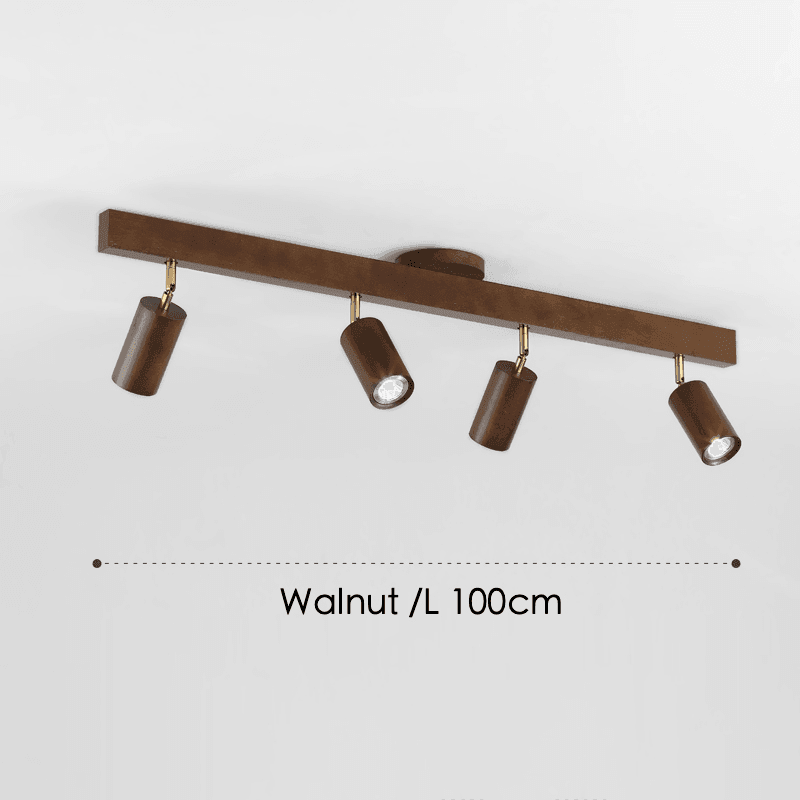 Minimalistische Houten Plafondlamp met Modulair Design