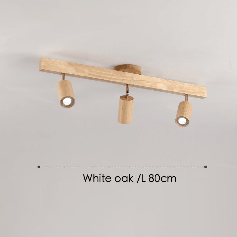 Minimalistische Houten Plafondlamp met Modulair Design