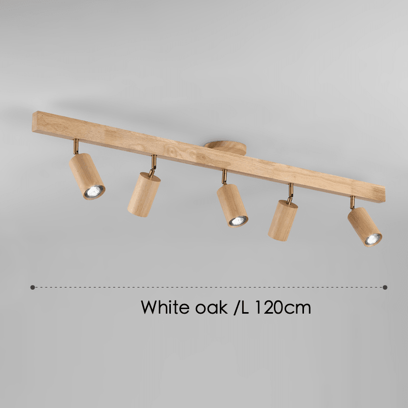 Minimalistische Houten Plafondlamp met Modulair Design