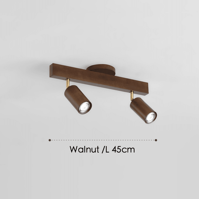 Minimalistische Houten Plafondlamp met Modulair Design